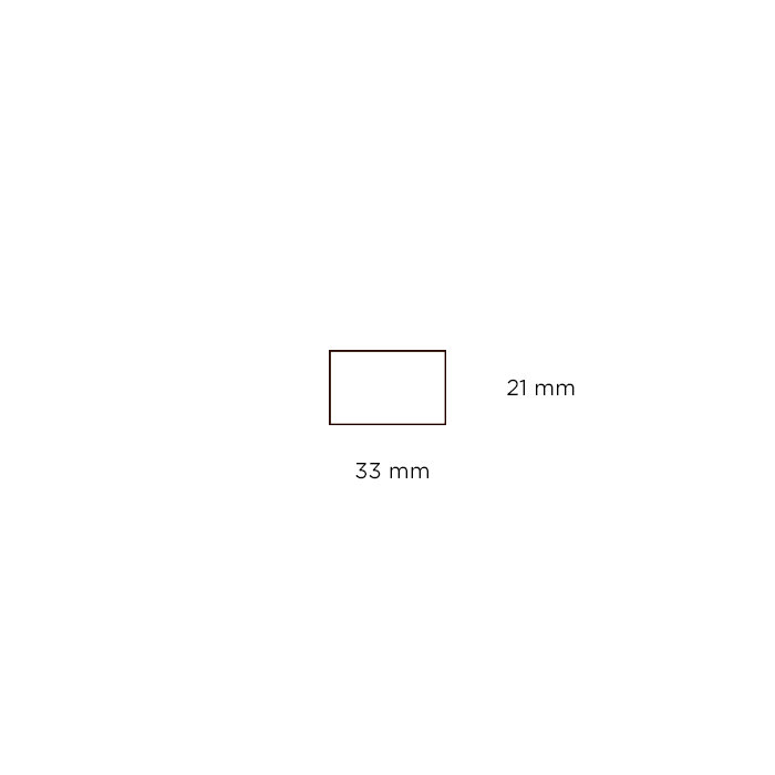 Forrammeliste fyr - 21 x 33 mm x 3 meter